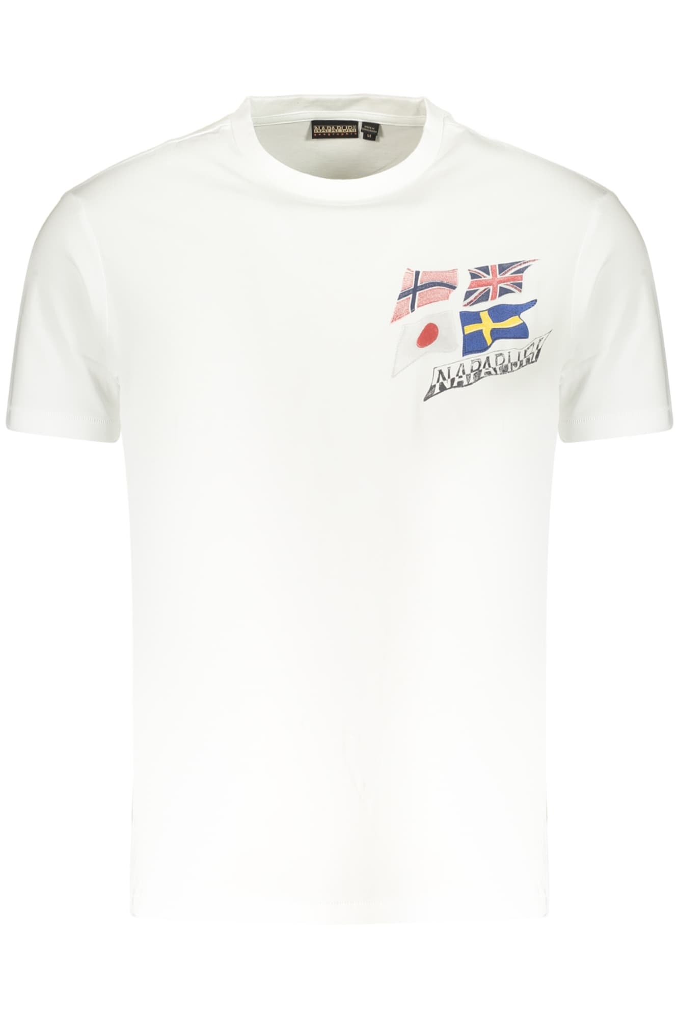 МЪЖКА ТЕНИСКА С КЪС РЪКАВ NAPAPIJRI, БЯЛА - NAPAPIJRI