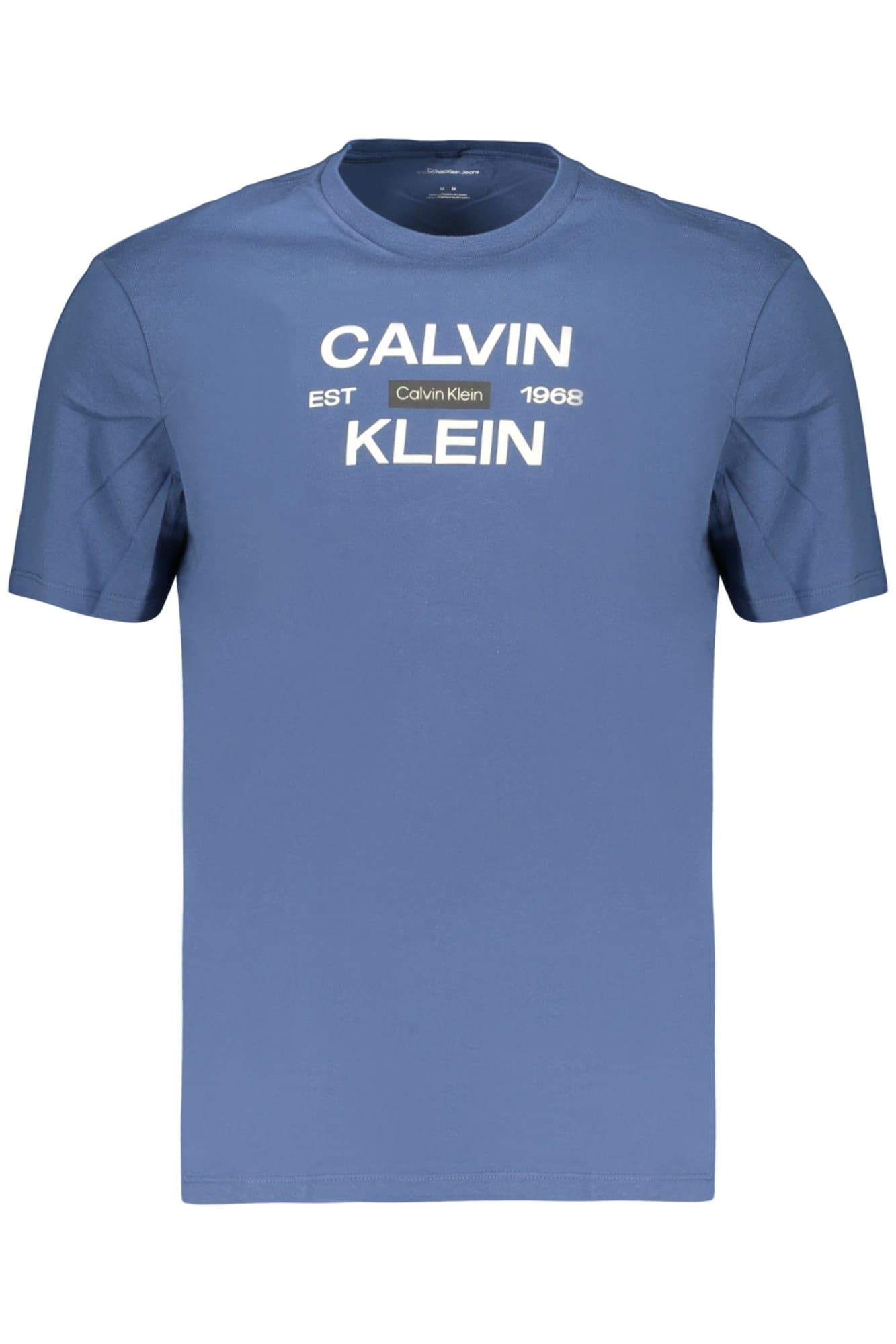 МЪЖКА ТЕНИСКА С КЪС РЪКАВ CALVIN KLEIN, СИНЯ - CALVIN KLEIN