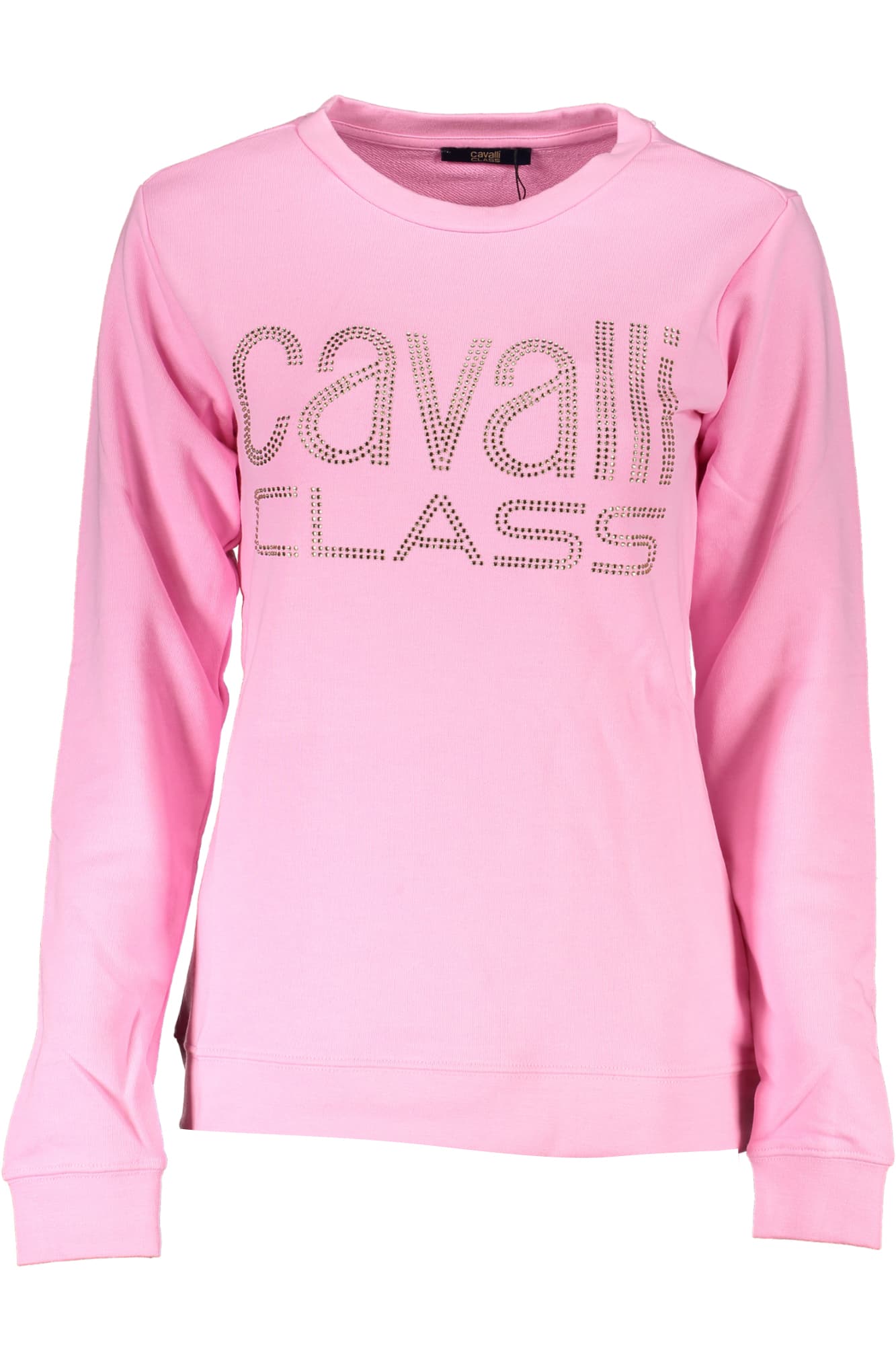 РОЗОВ ДАМСКИ СУИТШЪТ CAVALLI CLASS БЕЗ ЦИП - CAVALLI CLASS