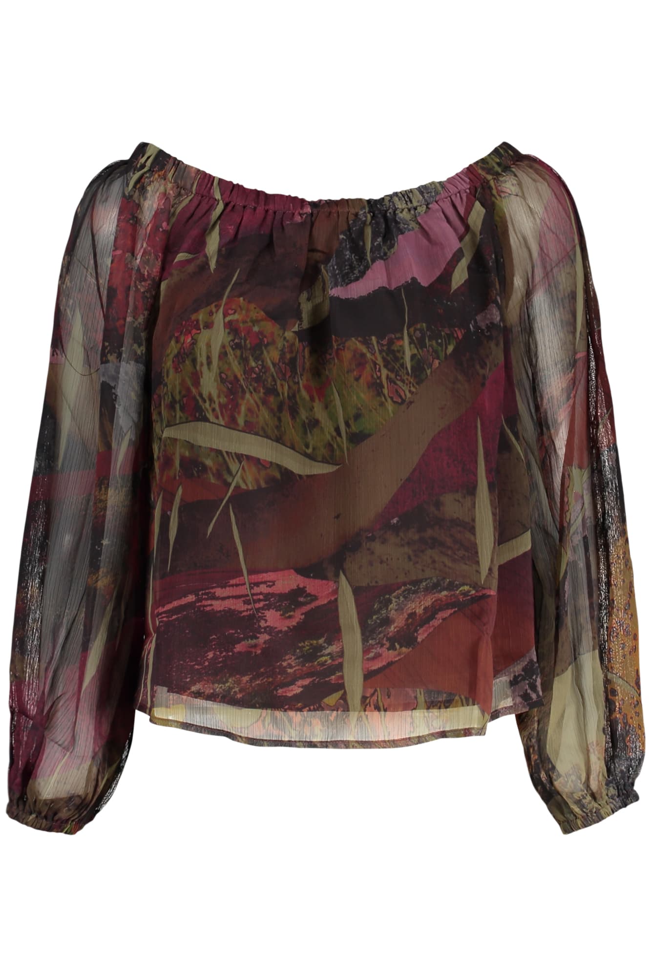 DESIGUAL CAMICIA MANICHE LUNGHE DONNA VERDE - DESIGUAL