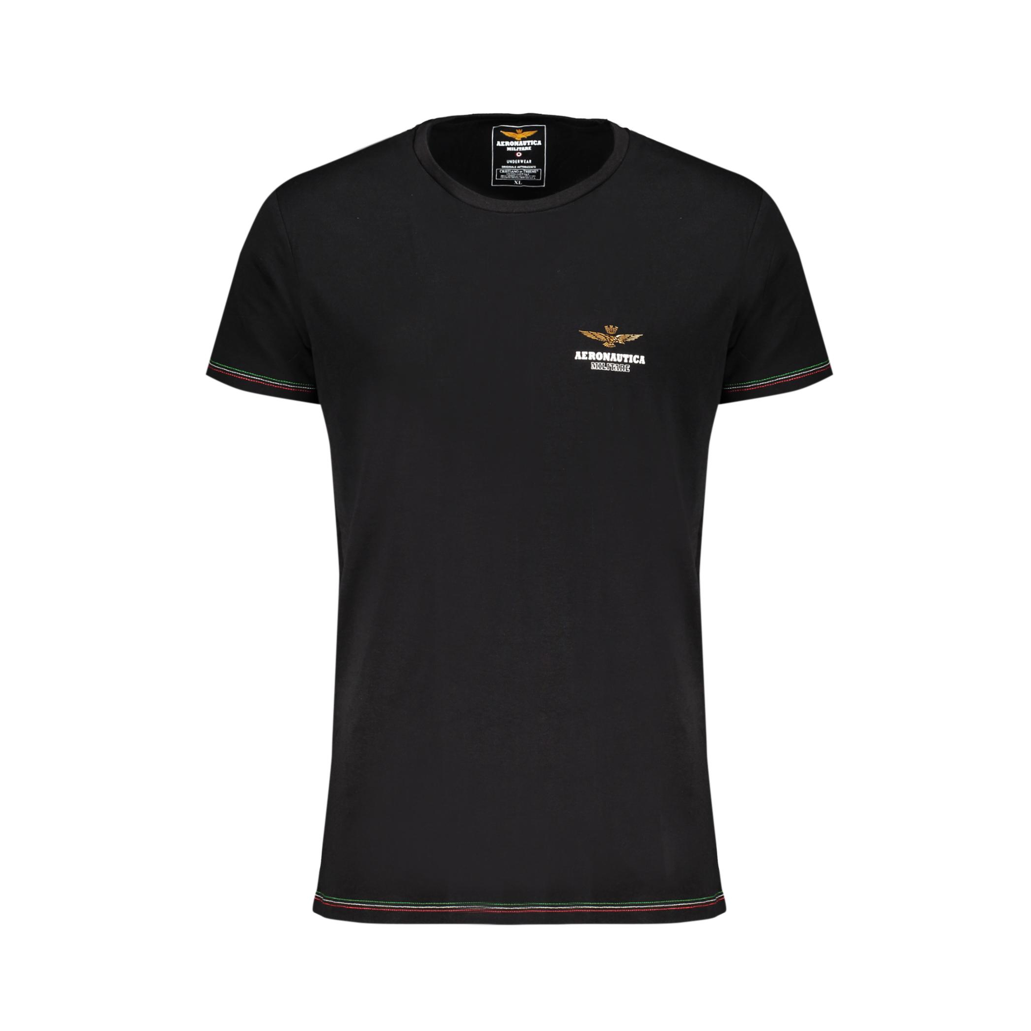 Снимка на Черна мъжка тениска за открито AERONAUTICA MILITARE
