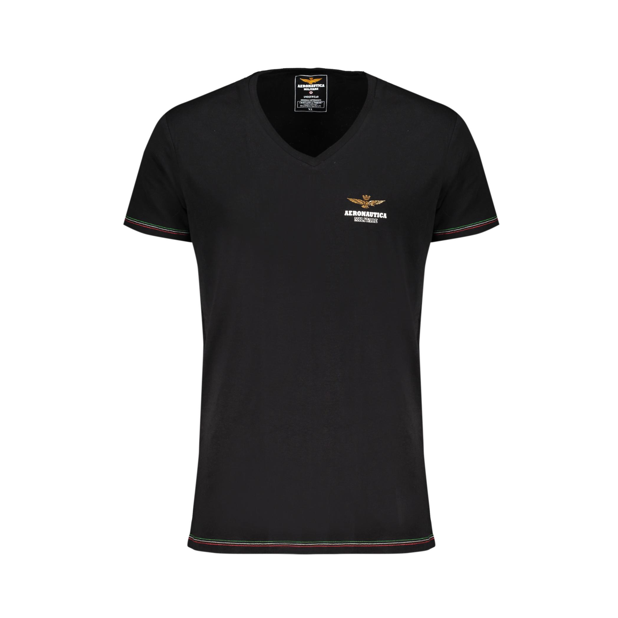Снимка на Черна мъжка тениска за открито air force AERONAUTICA MILITARE