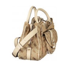 Снимка  на Дамска бежова чанта  jeans GUESS 