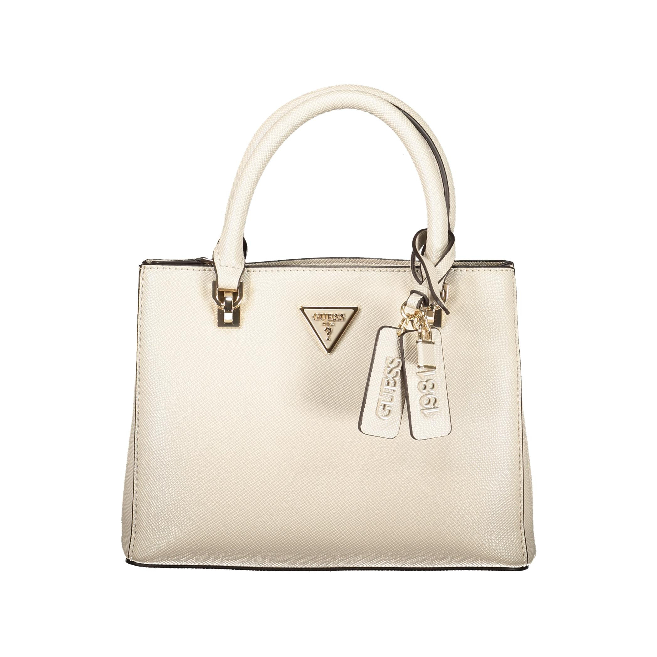 Снимка на Дамска бежова чанта  jeans GUESS