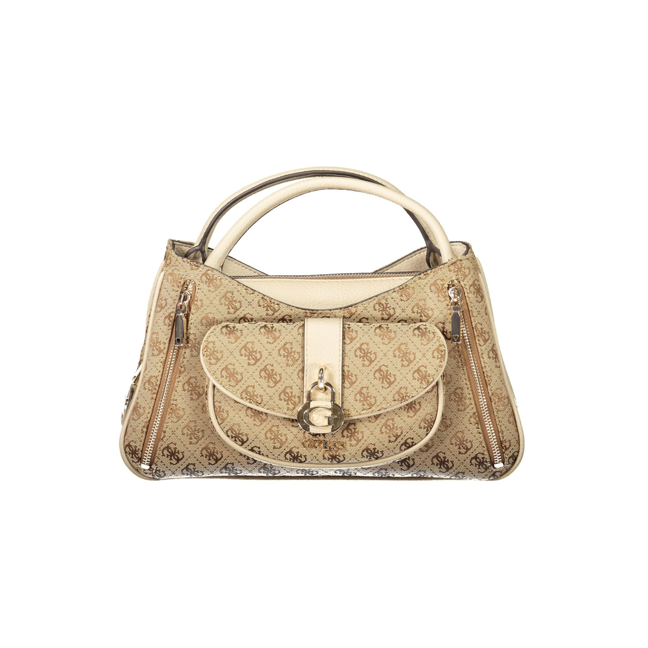 Снимка на Дамска бежова чанта  jeans GUESS