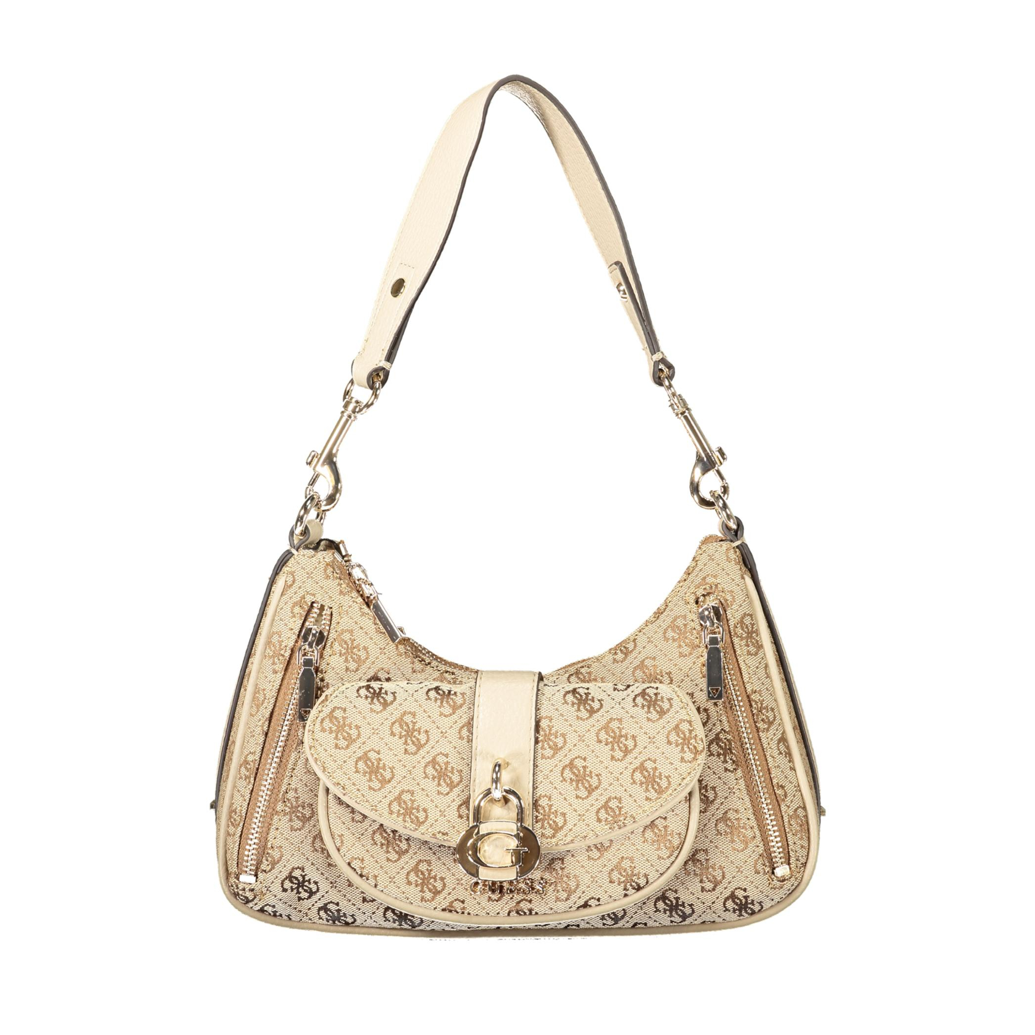 Снимка на Дамска бежова чанта  jeans GUESS