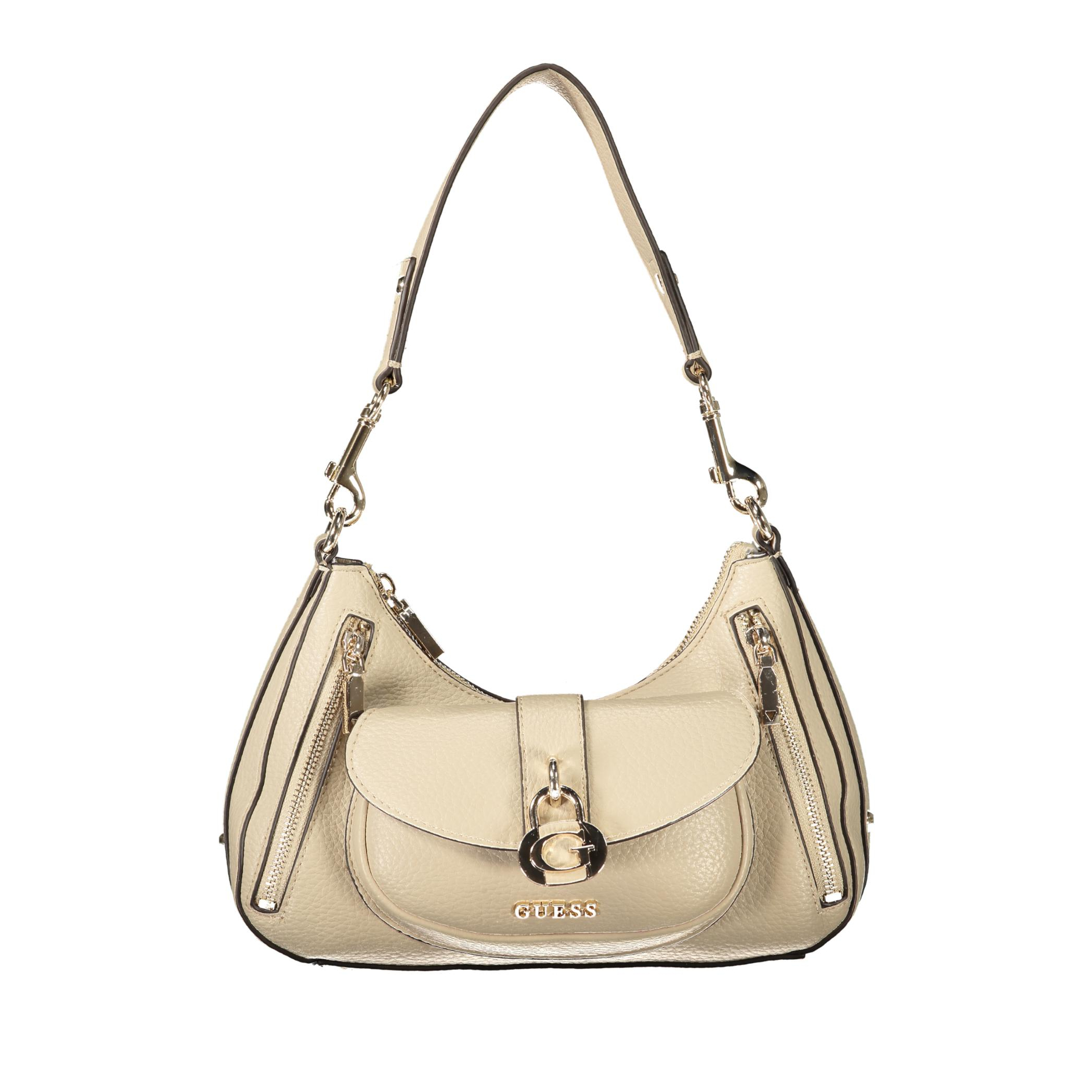 Снимка на Дамска бежова чанта  jeans GUESS