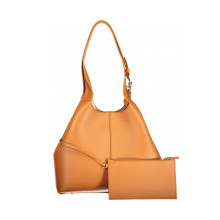 Снимка  на Дамска чанта в оранжев със синьо COCCINELLE 