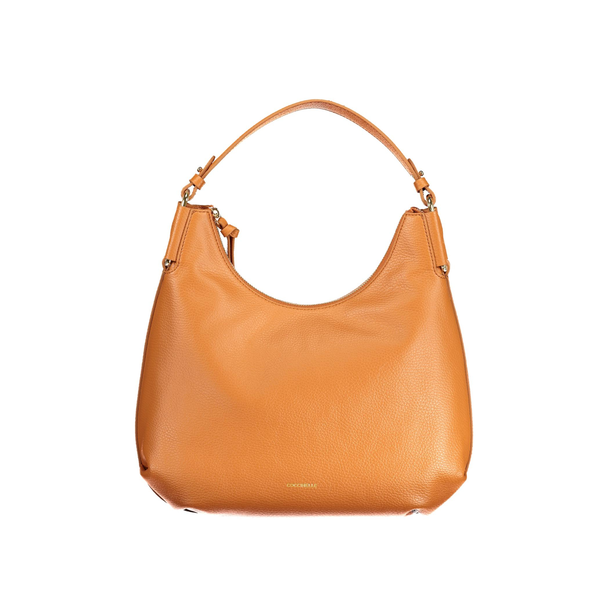 Снимка на Дамска чанта в оранжев със синьо COCCINELLE