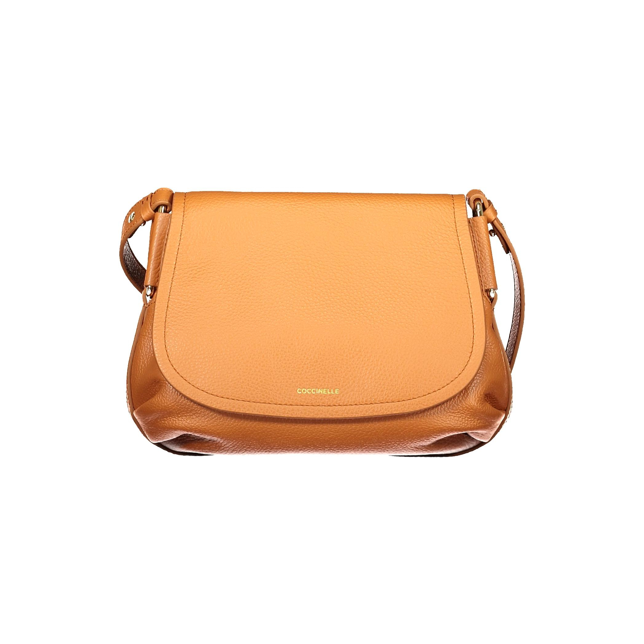 Снимка на Дамска чанта в оранжев със синьо COCCINELLE