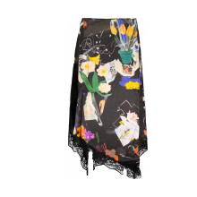 Снимка на Дамска дълга пола черна DESIGUAL