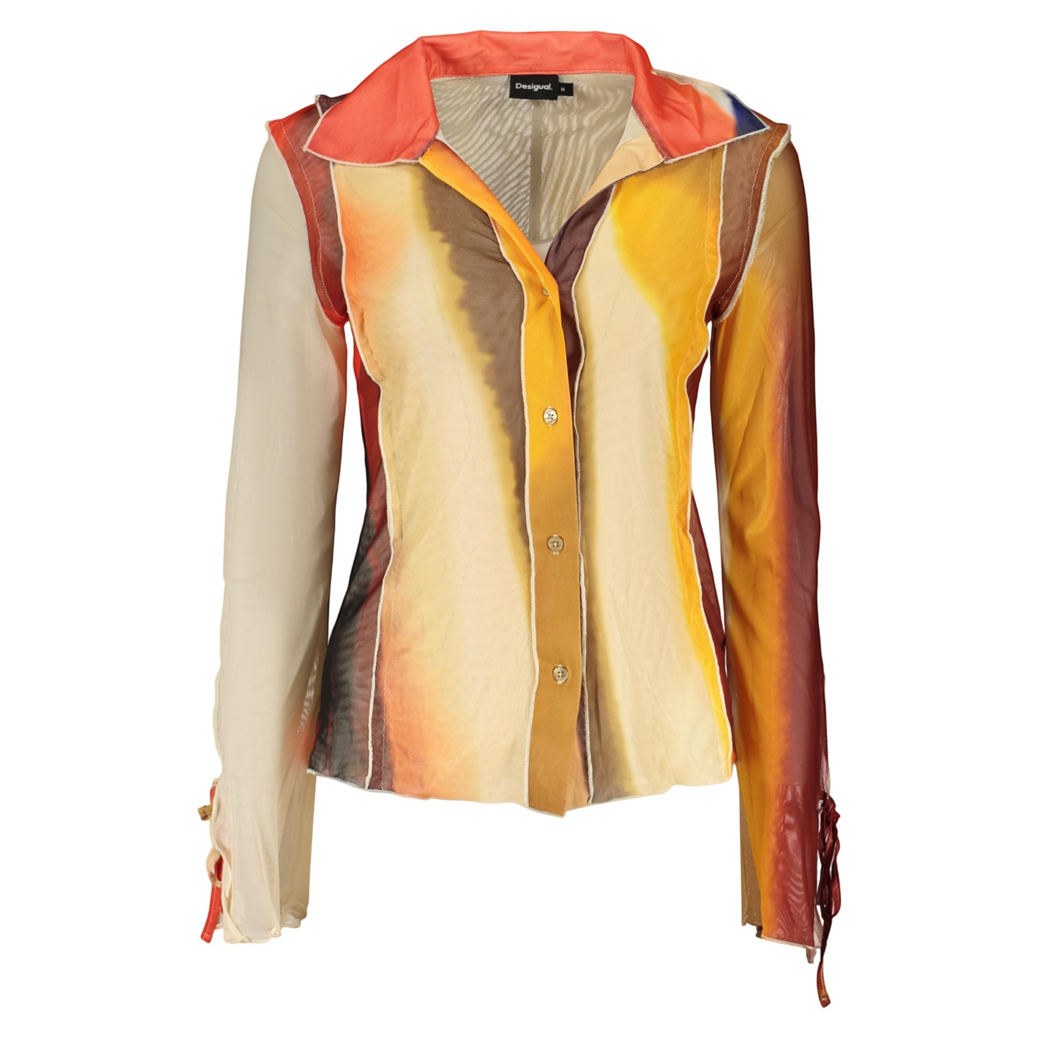 Снимка на Дамска риза с дълъг ръкав, бежова DESIGUAL