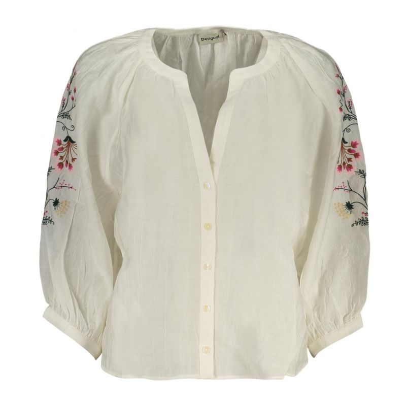 Дамска риза с дълъг ръкав, бяла