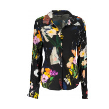 Снимка  на Дамска риза с дълъг ръкав, черна DESIGUAL 