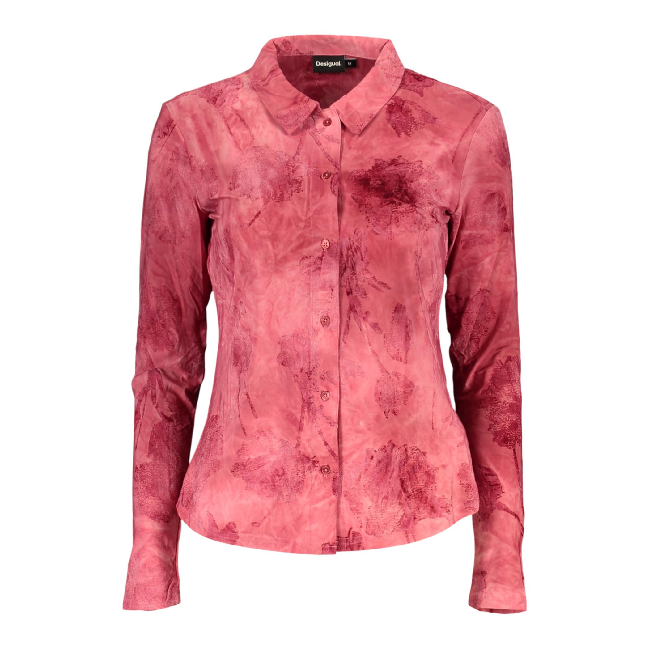 Снимка на Дамска риза с дълъг ръкав, червена DESIGUAL