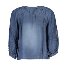 Снимка  на Дамска риза с дълъг ръкав, синя DESIGUAL 