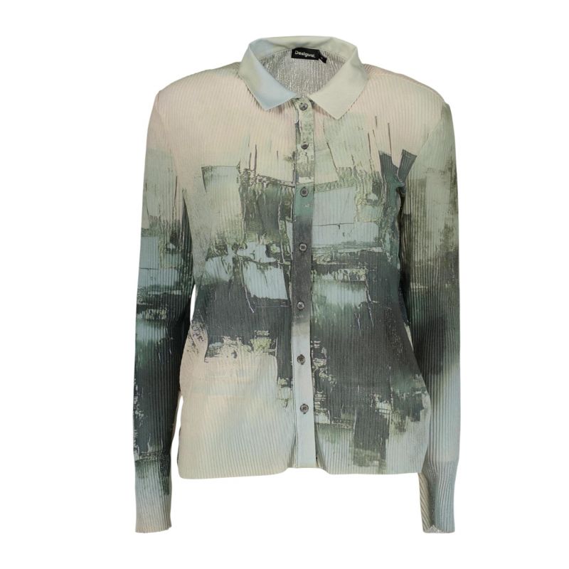 Дамска риза с дълъг ръкав , зелена