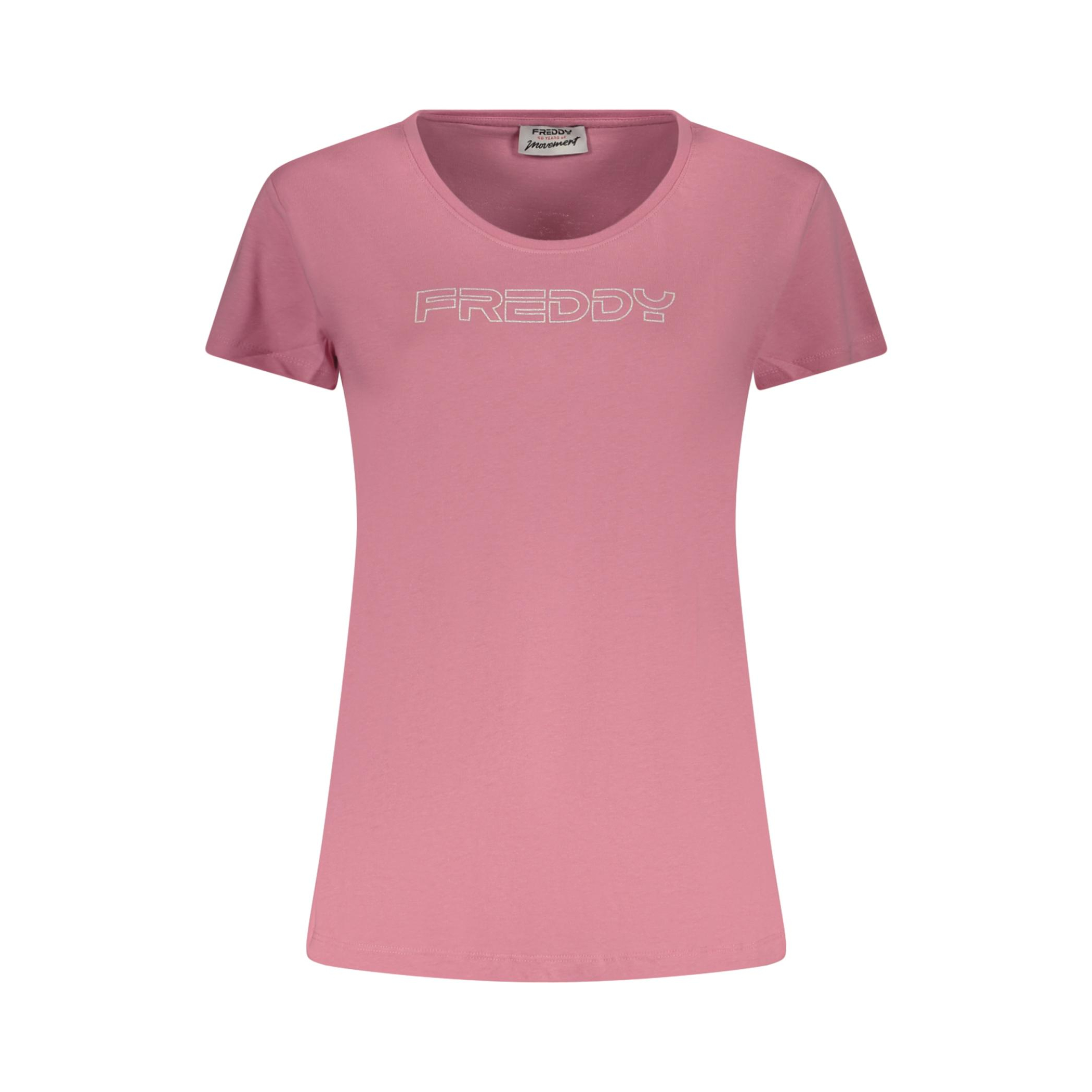 Снимка на Дамска розова тениска с къс ръкав  FREDDY