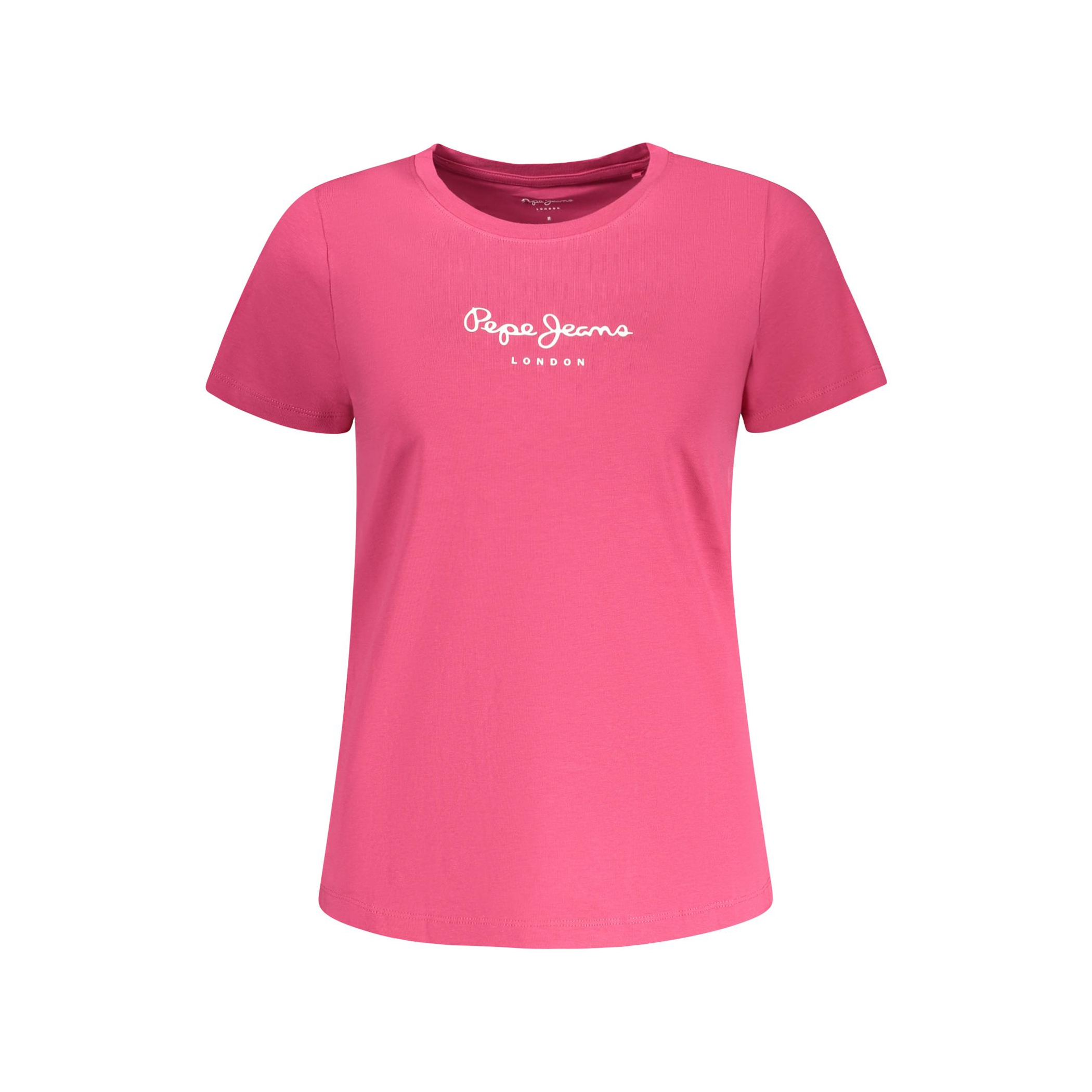 Снимка на Дамска розова тениска с къс ръкав  PEPE JEANS