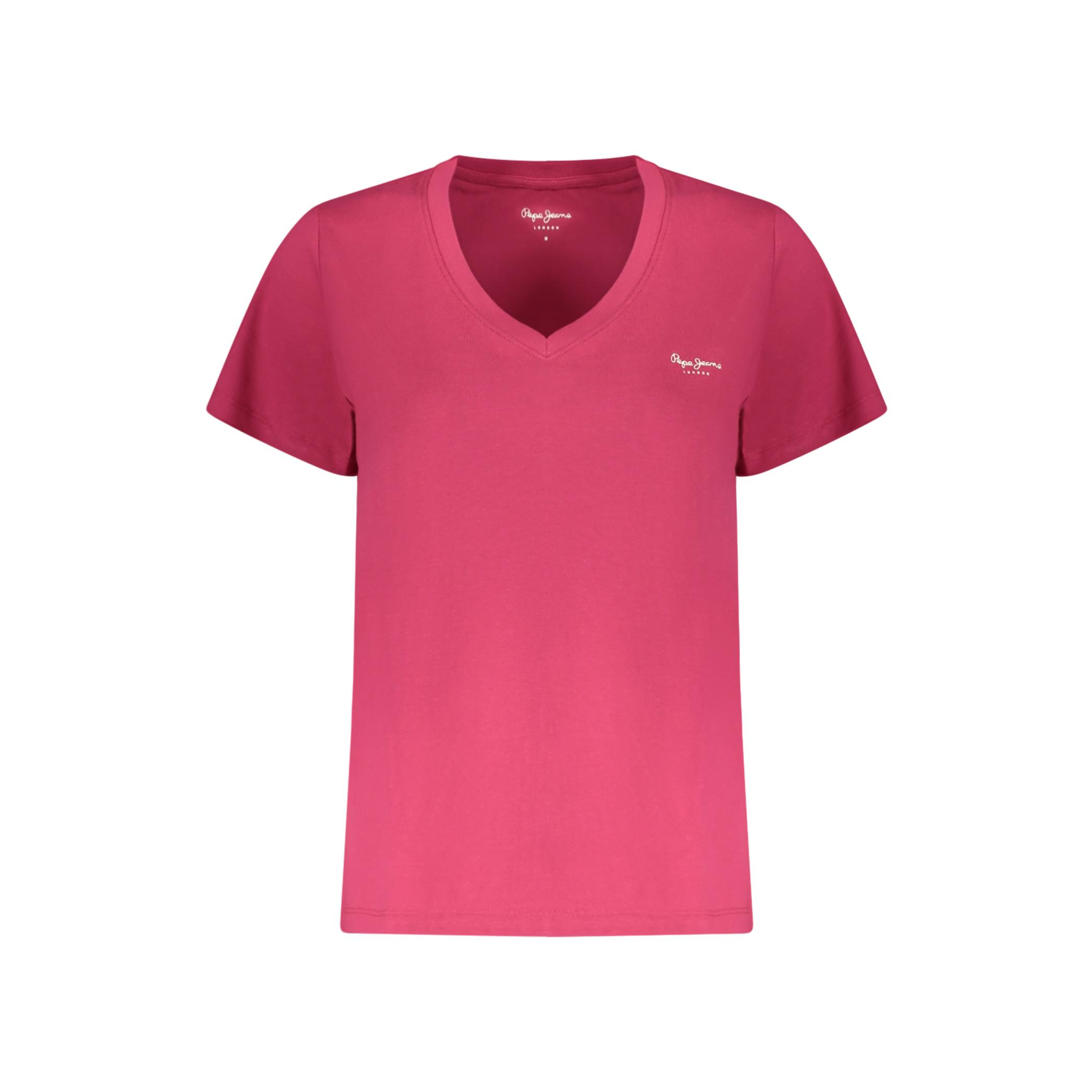Снимка на Дамска розова тениска с къс ръкав  PEPE JEANS