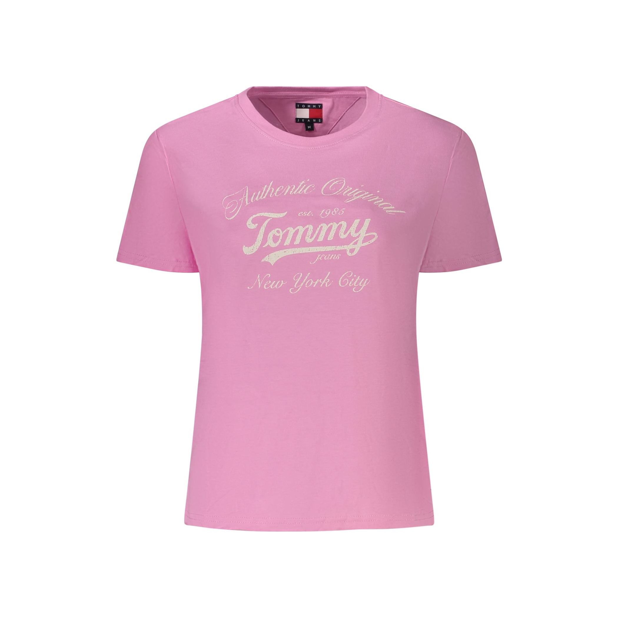 Снимка на Дамска розова тениска с къс ръкав  TOMMY HILFIGER