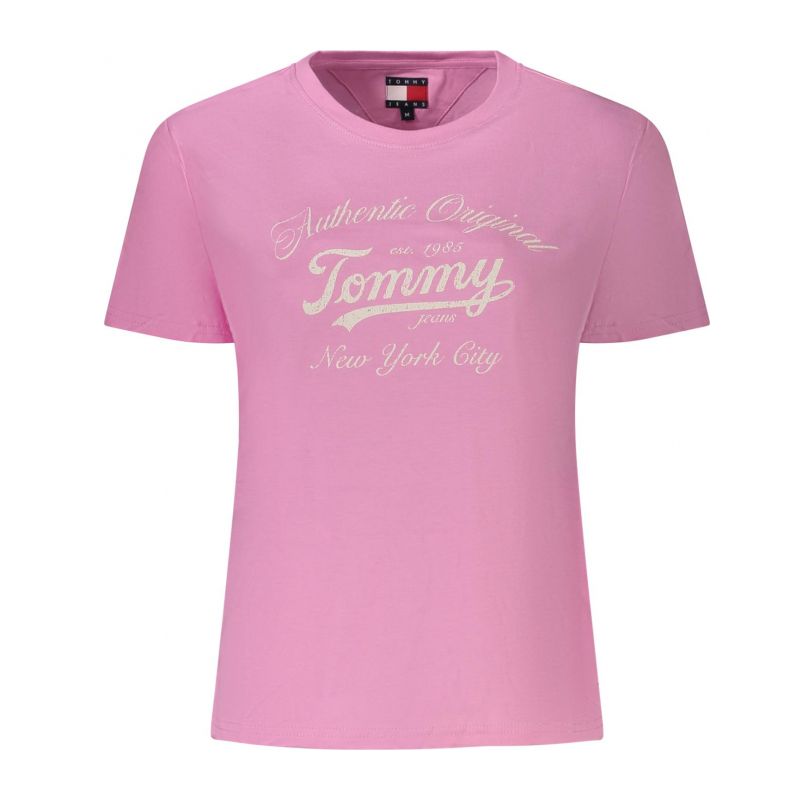 Снимка на Дамска розова тениска с къс ръкав  TOMMY HILFIGER 