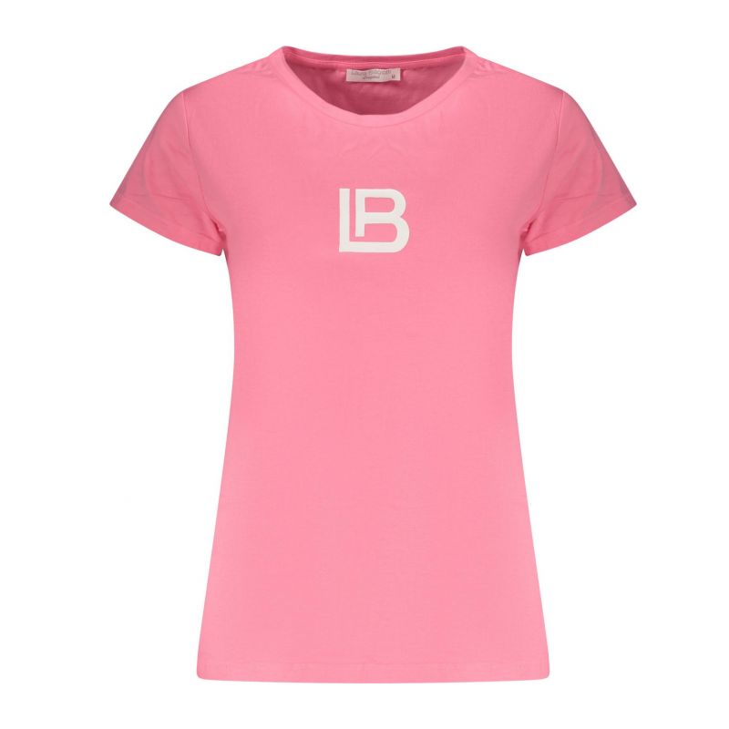 Дамска розова тениска с външен плик