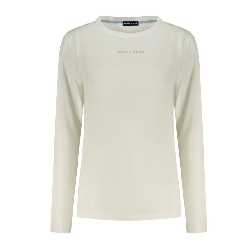 Дамска тениска с дълъг ръкав , бяла