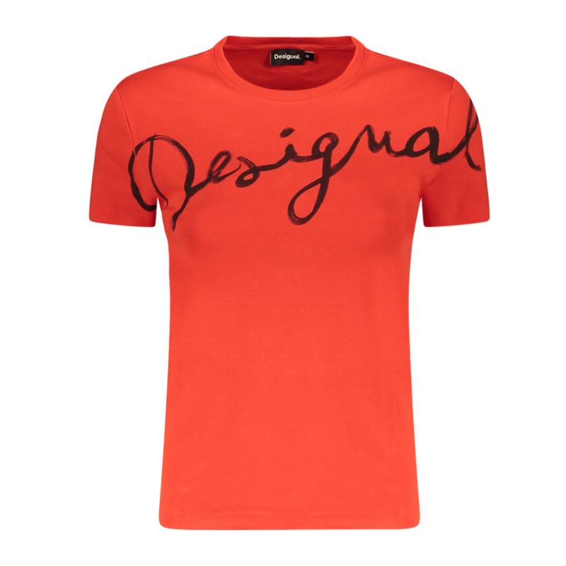 Дамска тениска с къс ръкав, червена