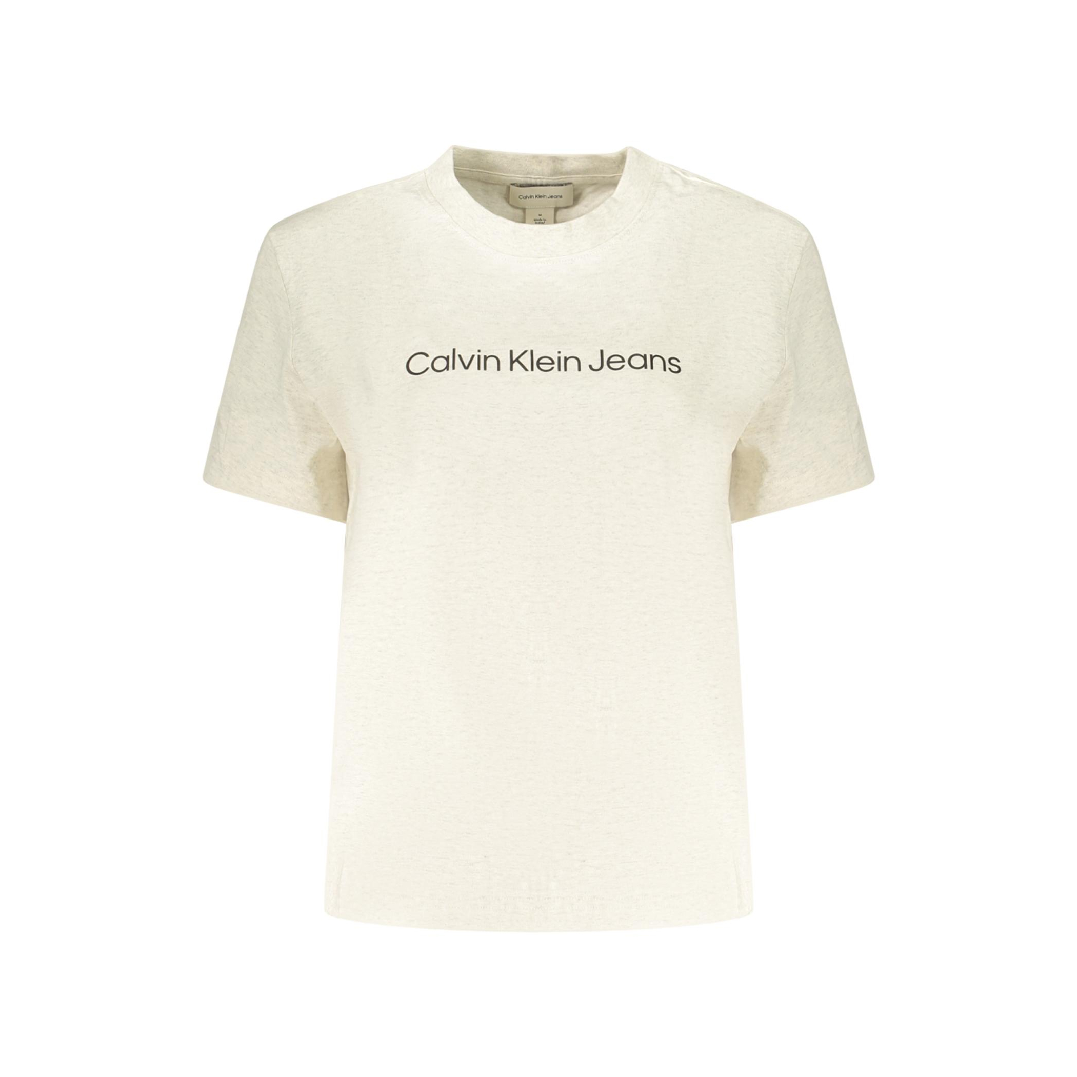 Снимка на Дамска тениска с къс ръкав , бежова CALVIN KLEIN