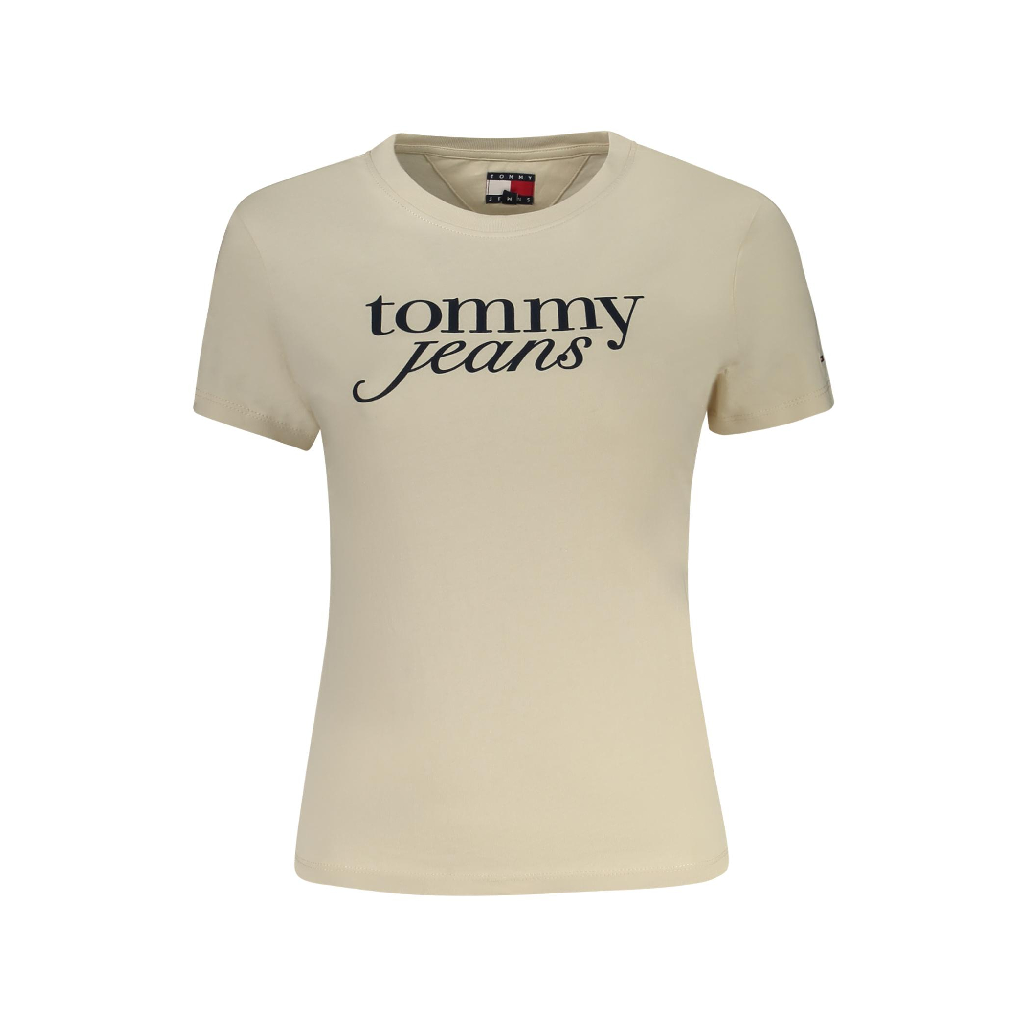 Снимка на Дамска тениска с къс ръкав , бежова TOMMY HILFIGER