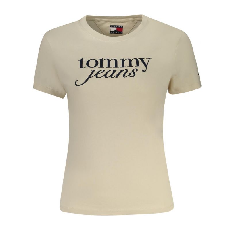 Снимка на Дамска тениска с къс ръкав , бежова TOMMY HILFIGER 