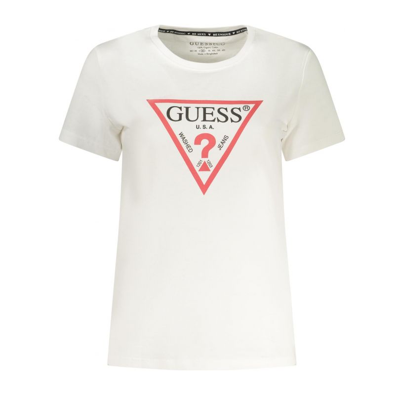 Дамска тениска с къс ръкав jeans, бяла