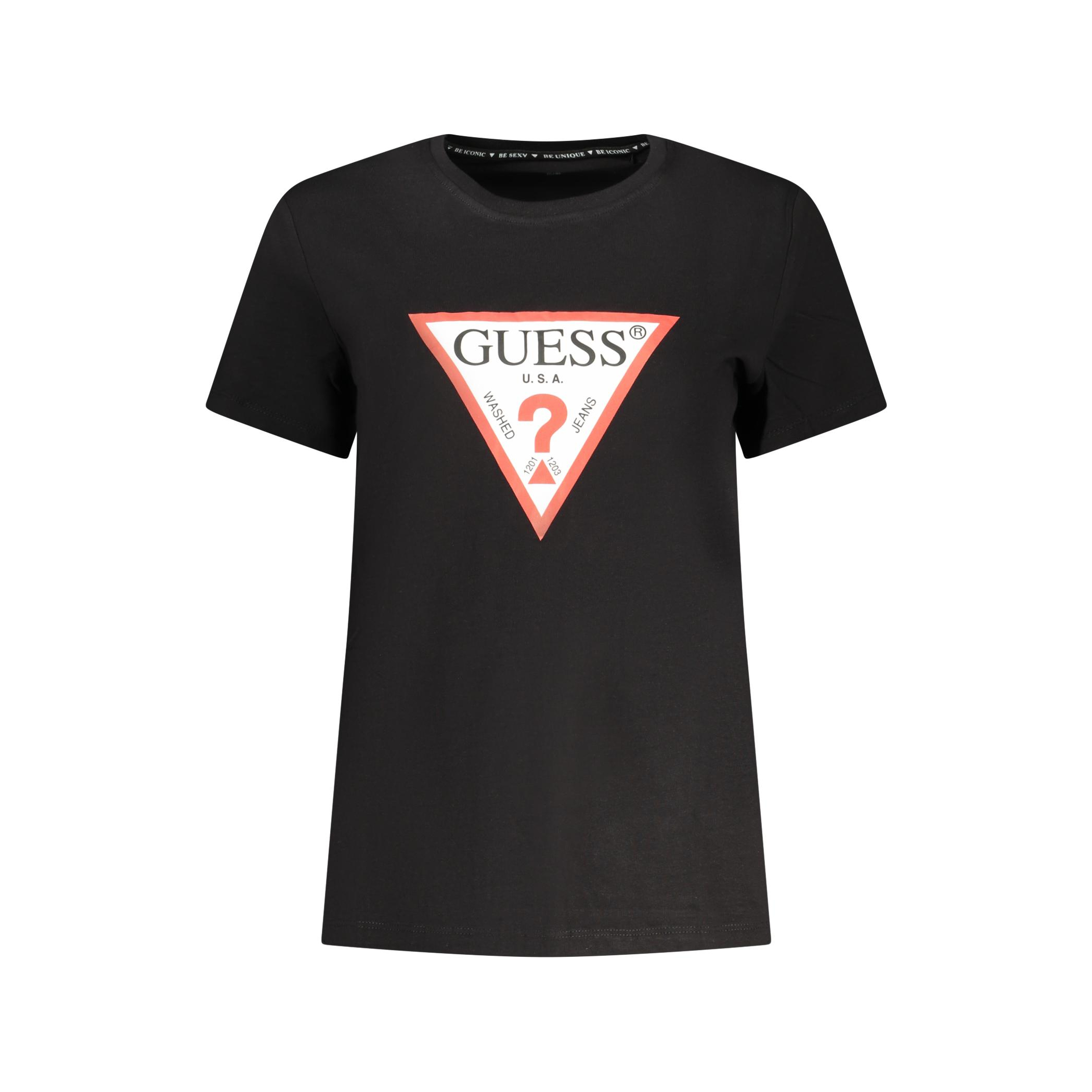 Снимка на Дамска тениска с къс ръкав  jeans, черна GUESS