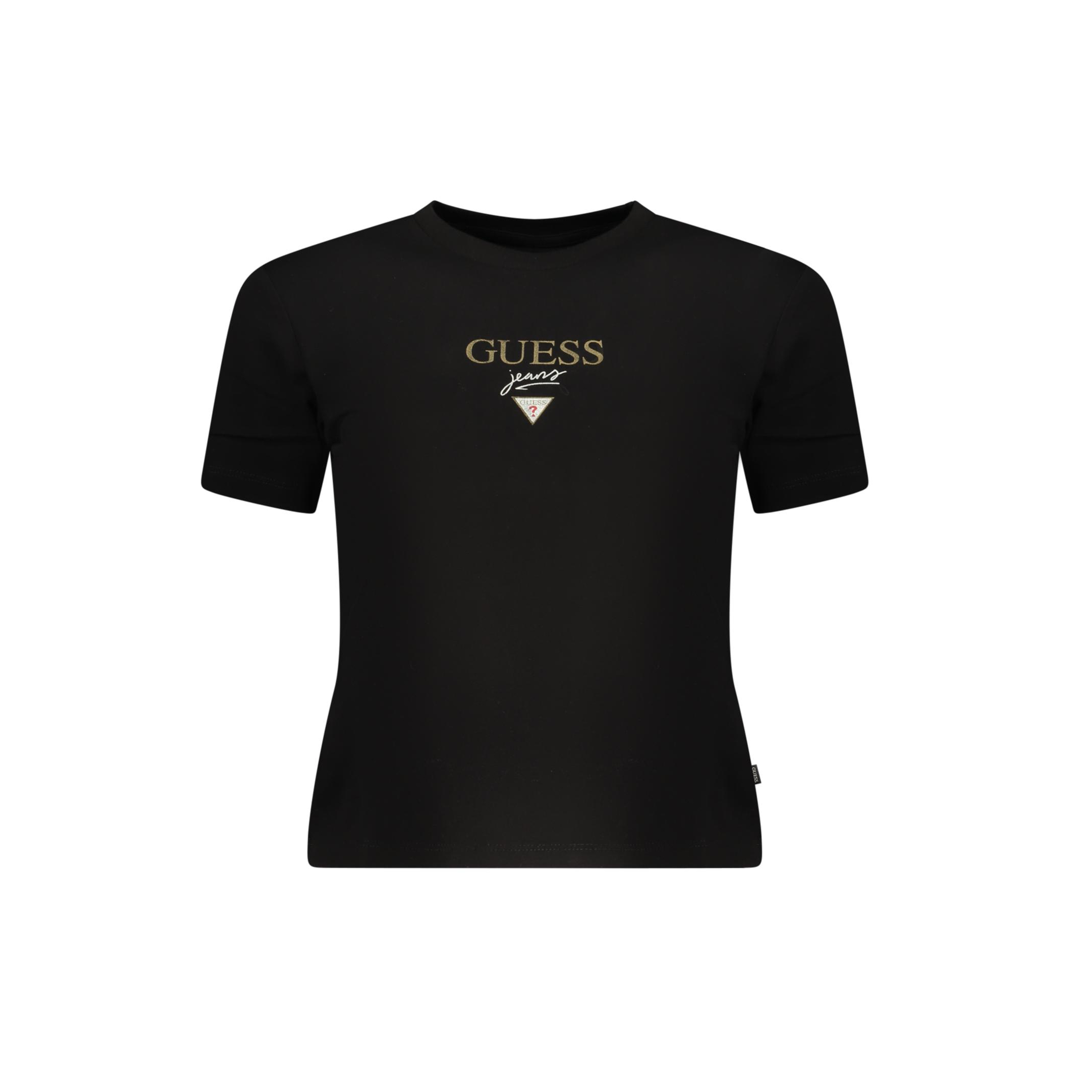 Снимка на Дамска тениска с къс ръкав  jeans, черна GUESS