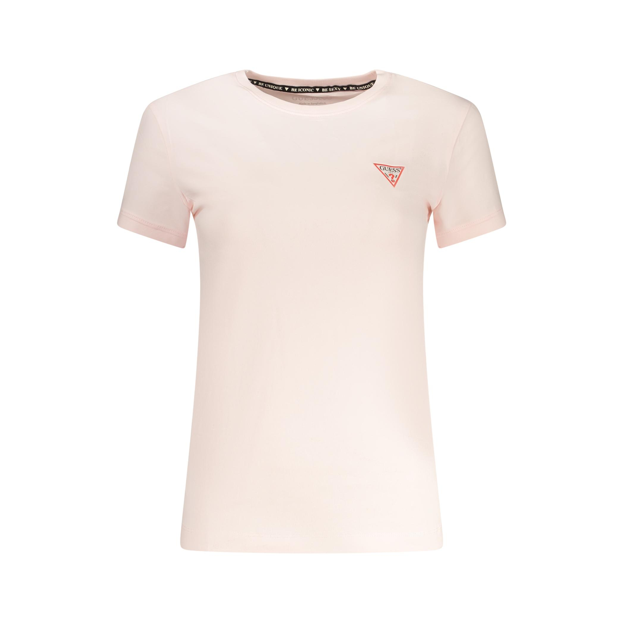 Снимка на Дамска тениска с къс ръкав  jeans, розова GUESS