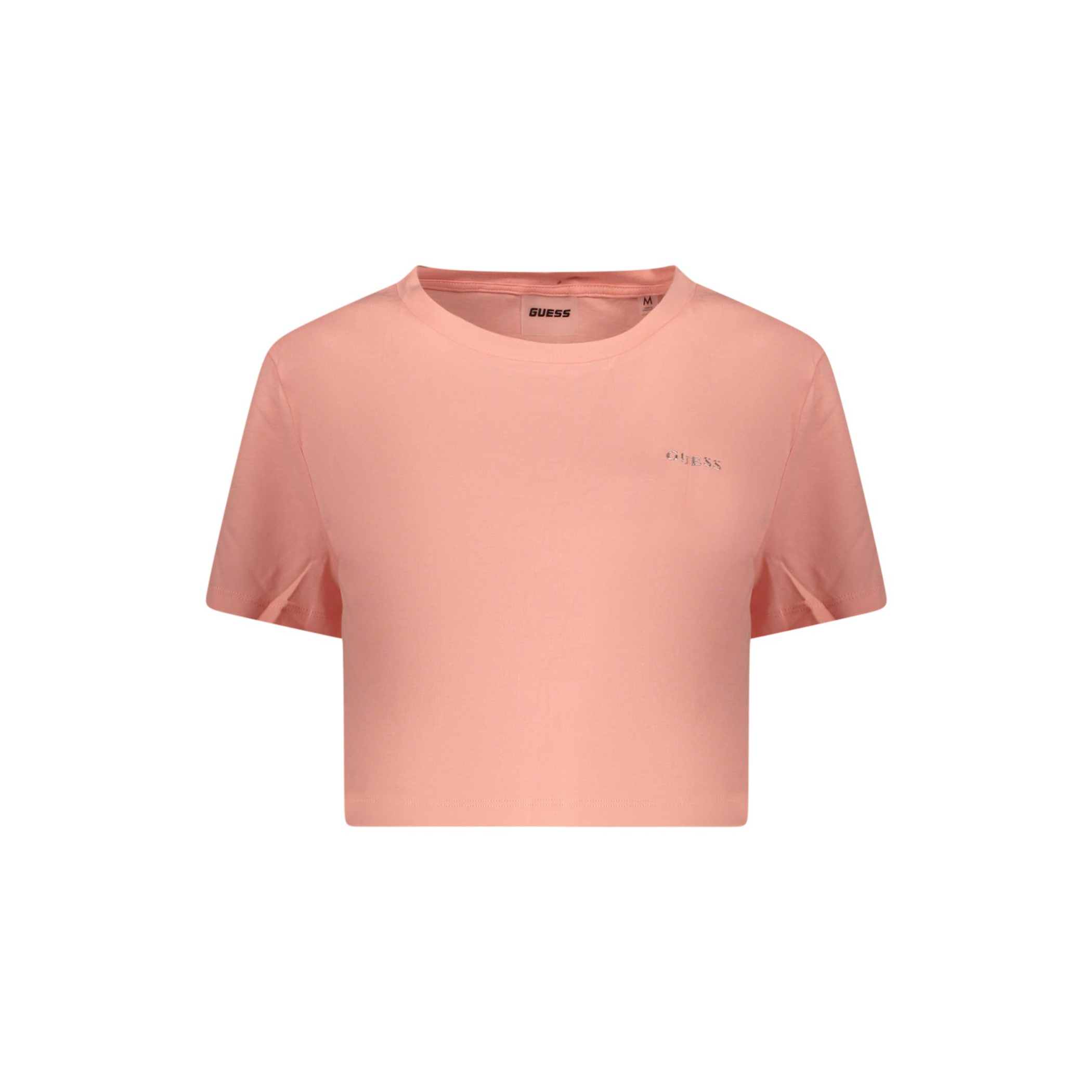 Снимка на Дамска тениска с къс ръкав  jeans, розова GUESS