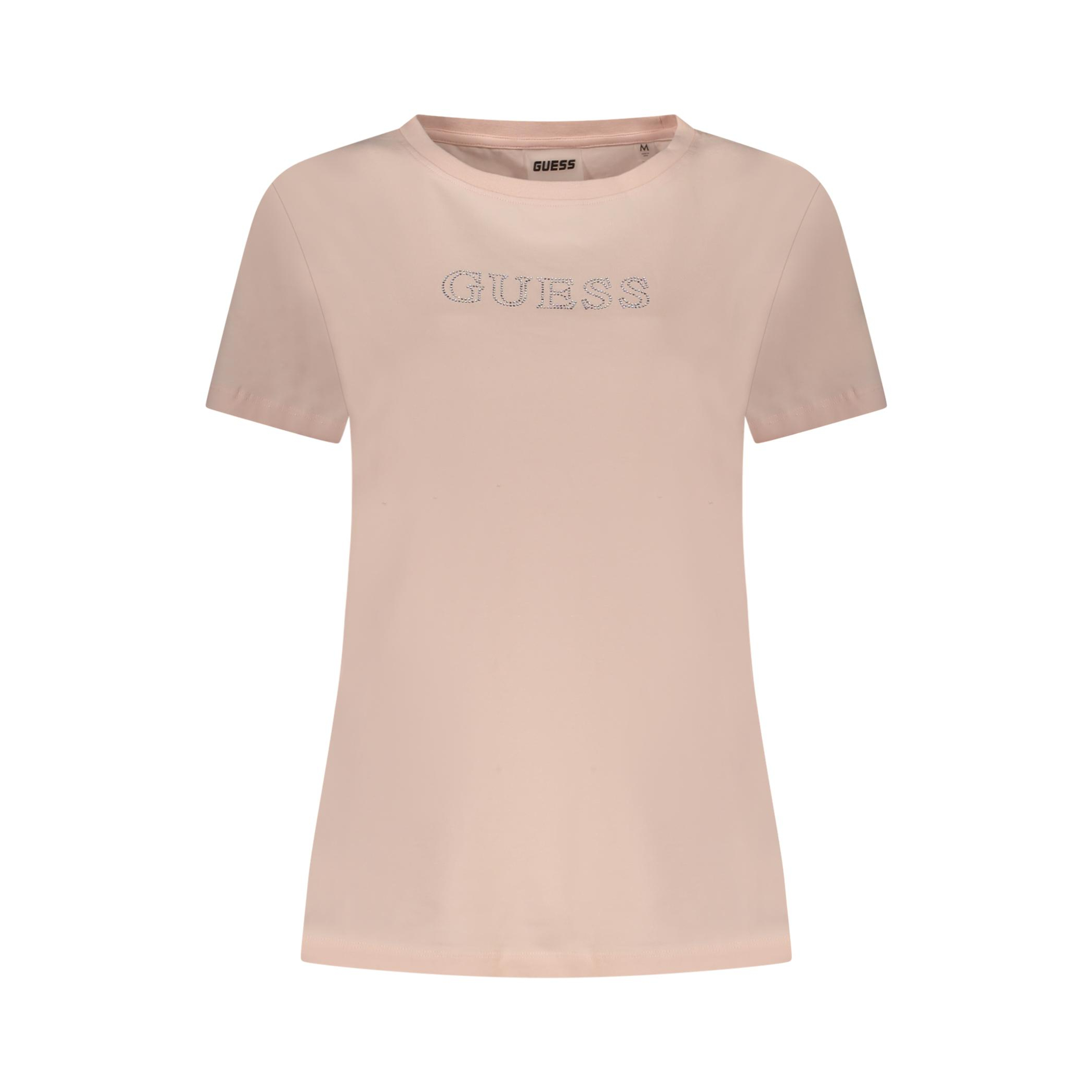 Снимка на Дамска тениска с къс ръкав  jeans, розова GUESS