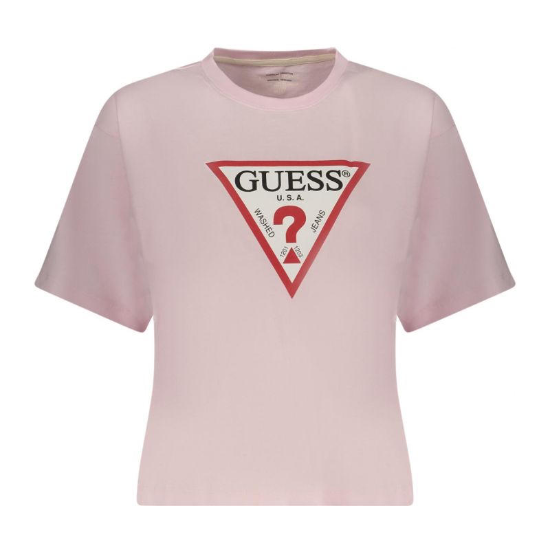 Дамска тениска с къс ръкав jeans, розова