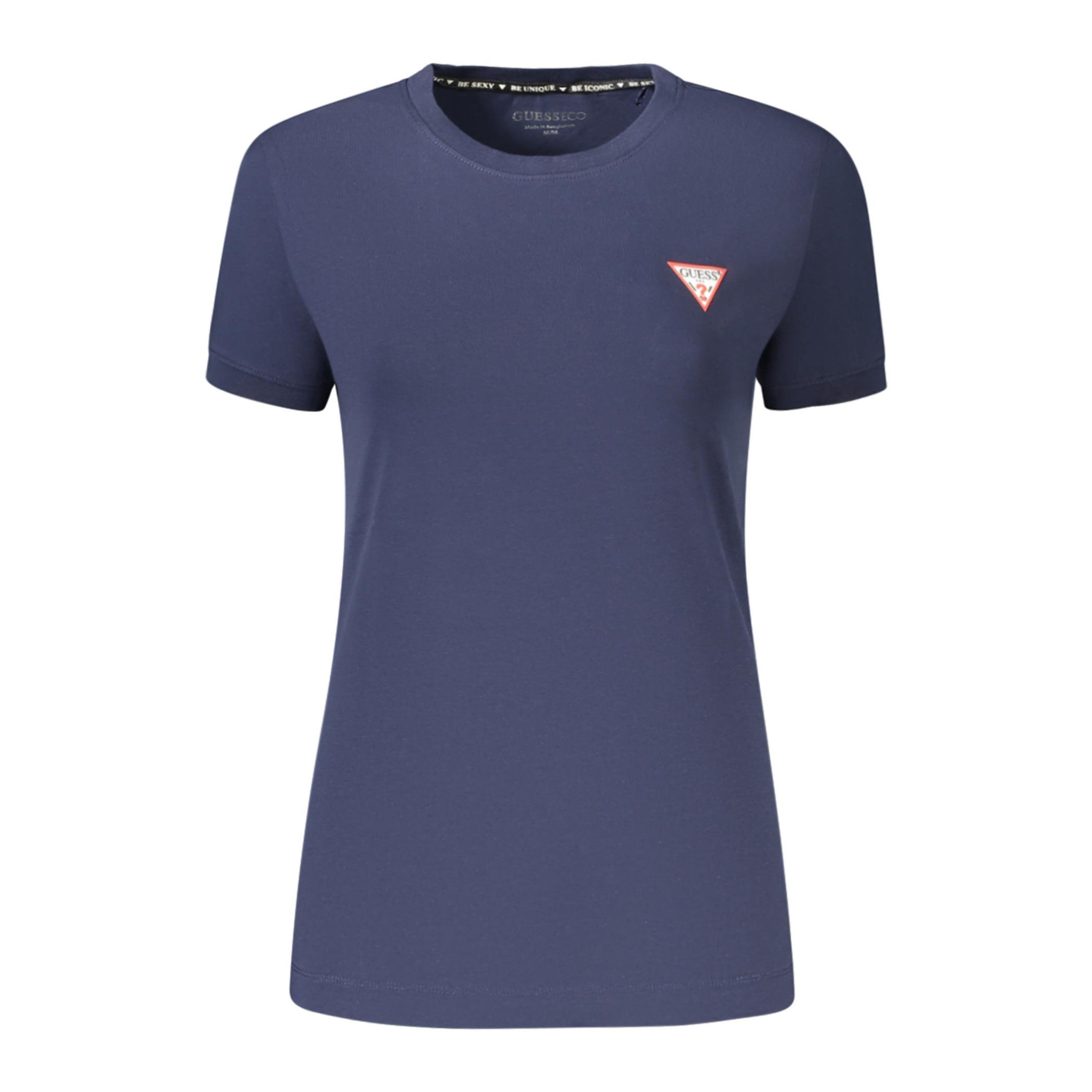 Снимка на Дамска тениска с къс ръкав  jeans, синя GUESS