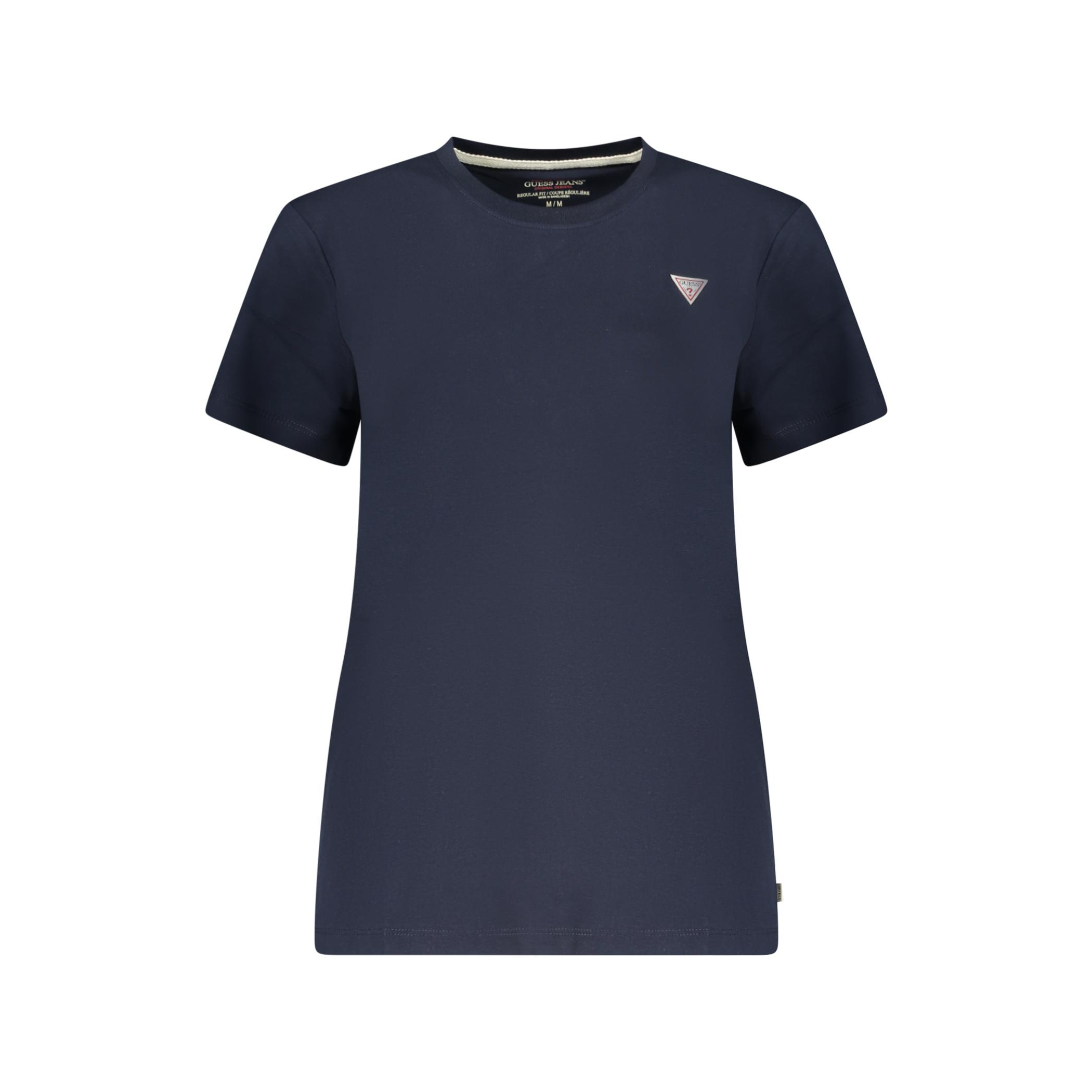 Снимка на Дамска тениска с къс ръкав  jeans, синя GUESS