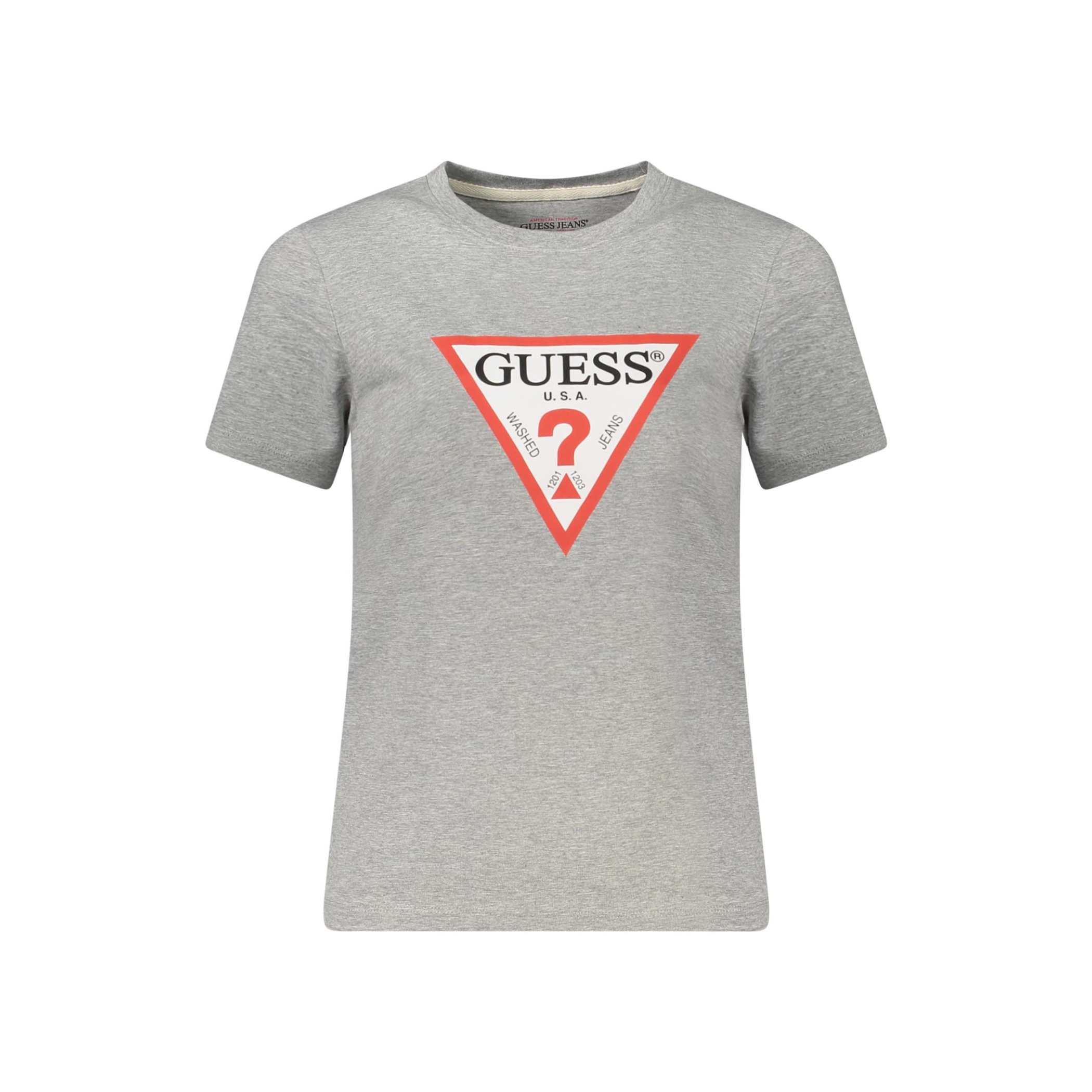 Снимка на Дамска тениска с къс ръкав  jeans, сива GUESS
