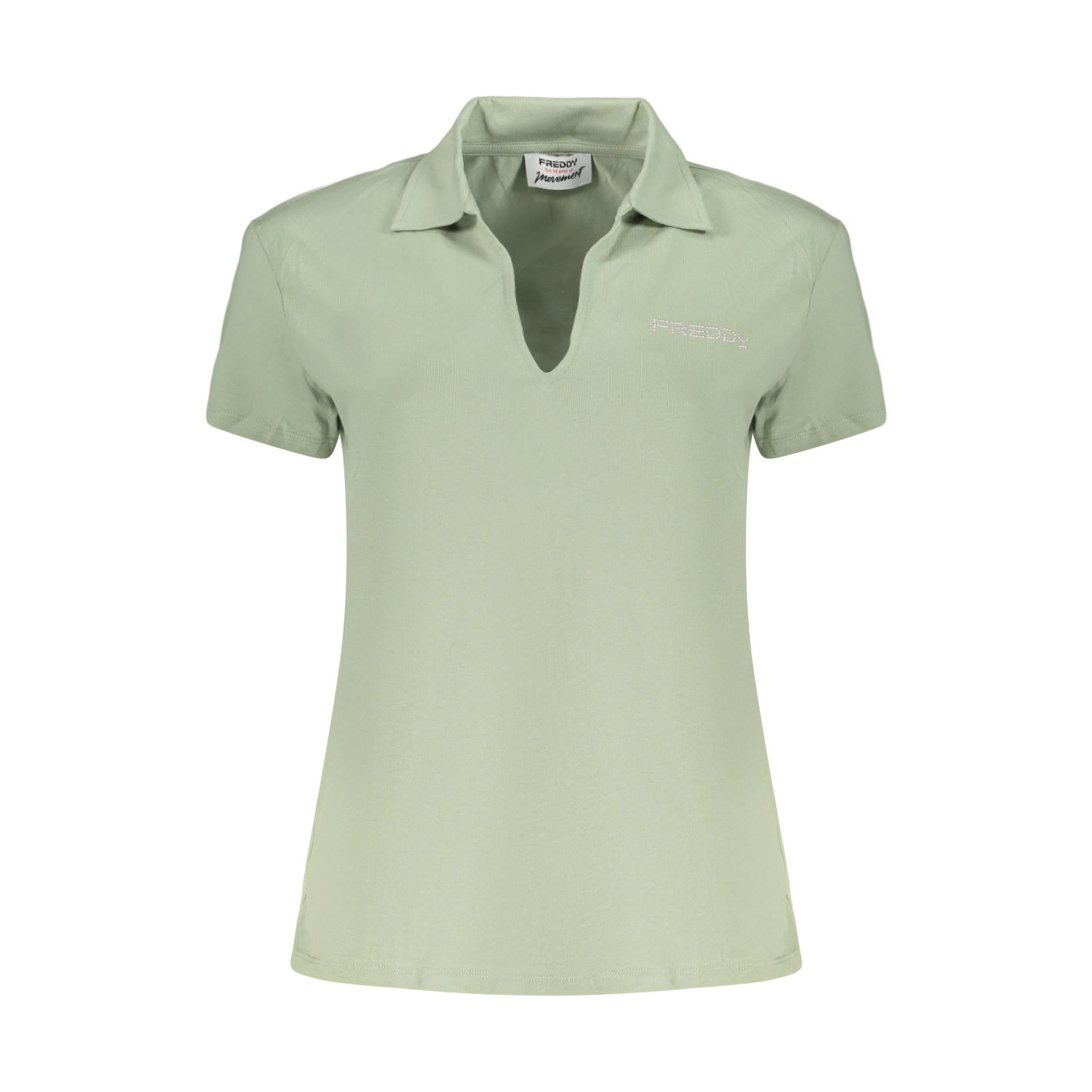 Снимка на Дамска тениска с къс ръкав в зелен цвят FREDDY