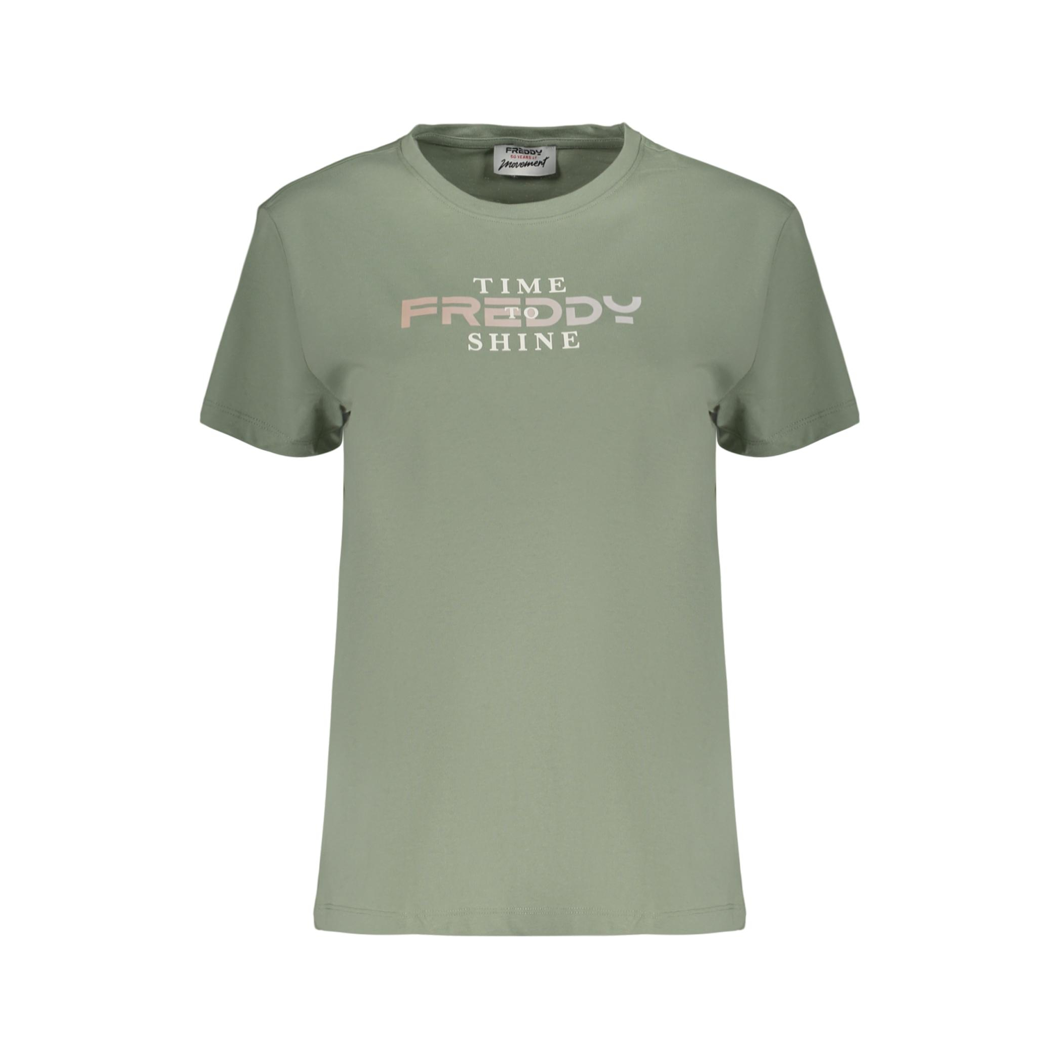 Снимка на Дамска тениска с къс ръкав в зелен цвят FREDDY