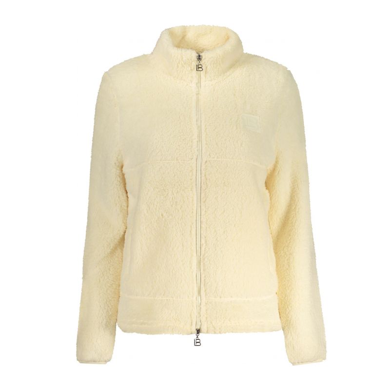 Дамски бежов суитшърт с цип