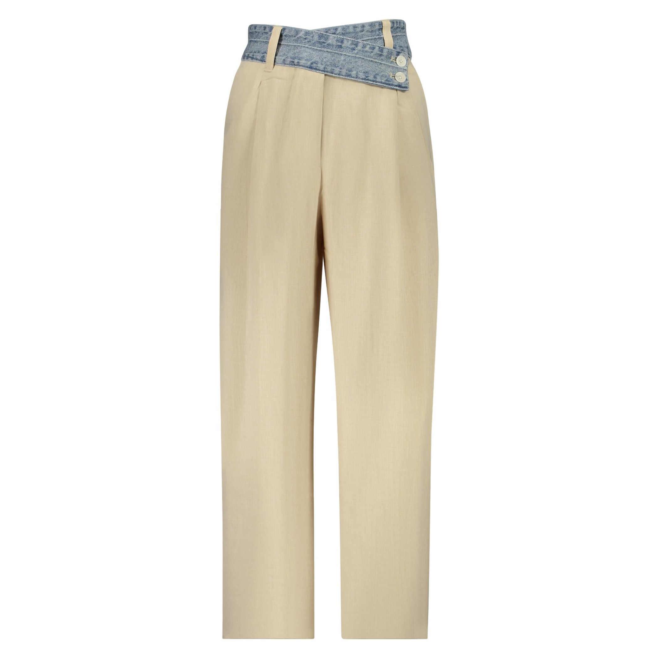 Снимка на Дамски бежови панталони DESIGUAL