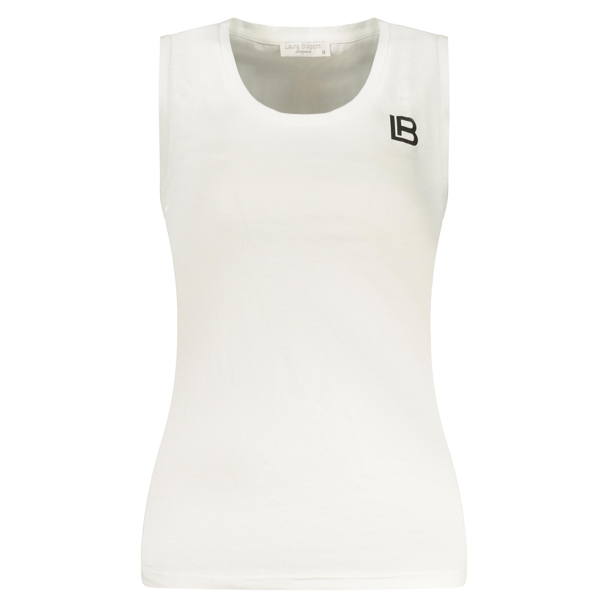 Снимка на Дамски бял потник с външна част LAURA BIAGIOTTI