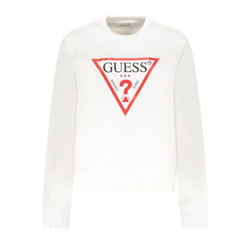 Снимка на Дамски бял суитшърт с цип  jeans GUESS 