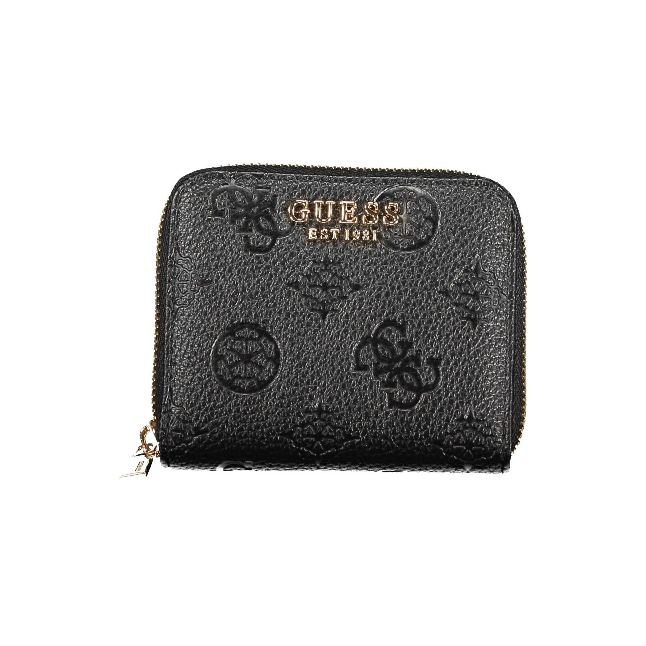 Снимка на Дамски черен портфейл  jeans GUESS