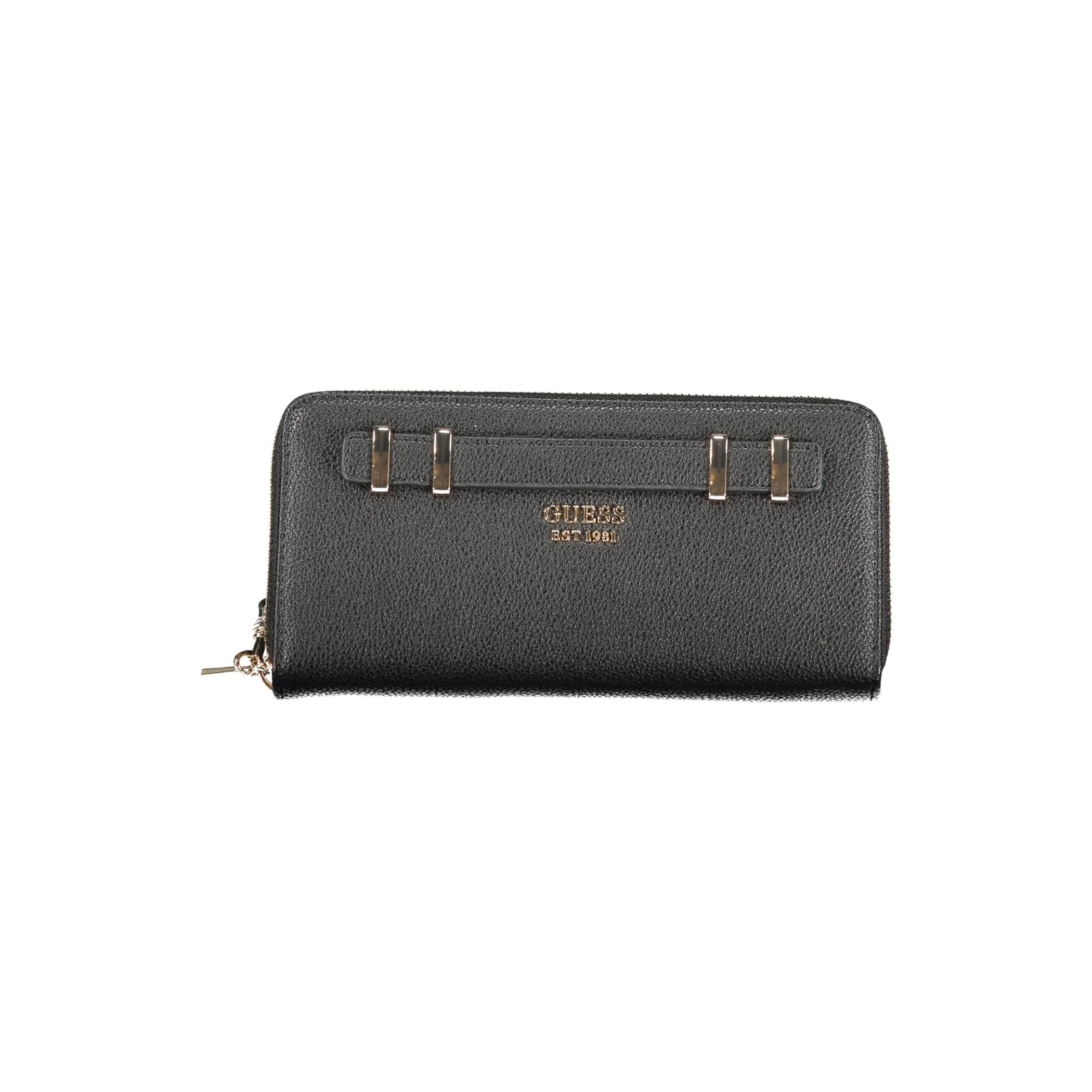 Снимка на Дамски черен портфейл  jeans GUESS